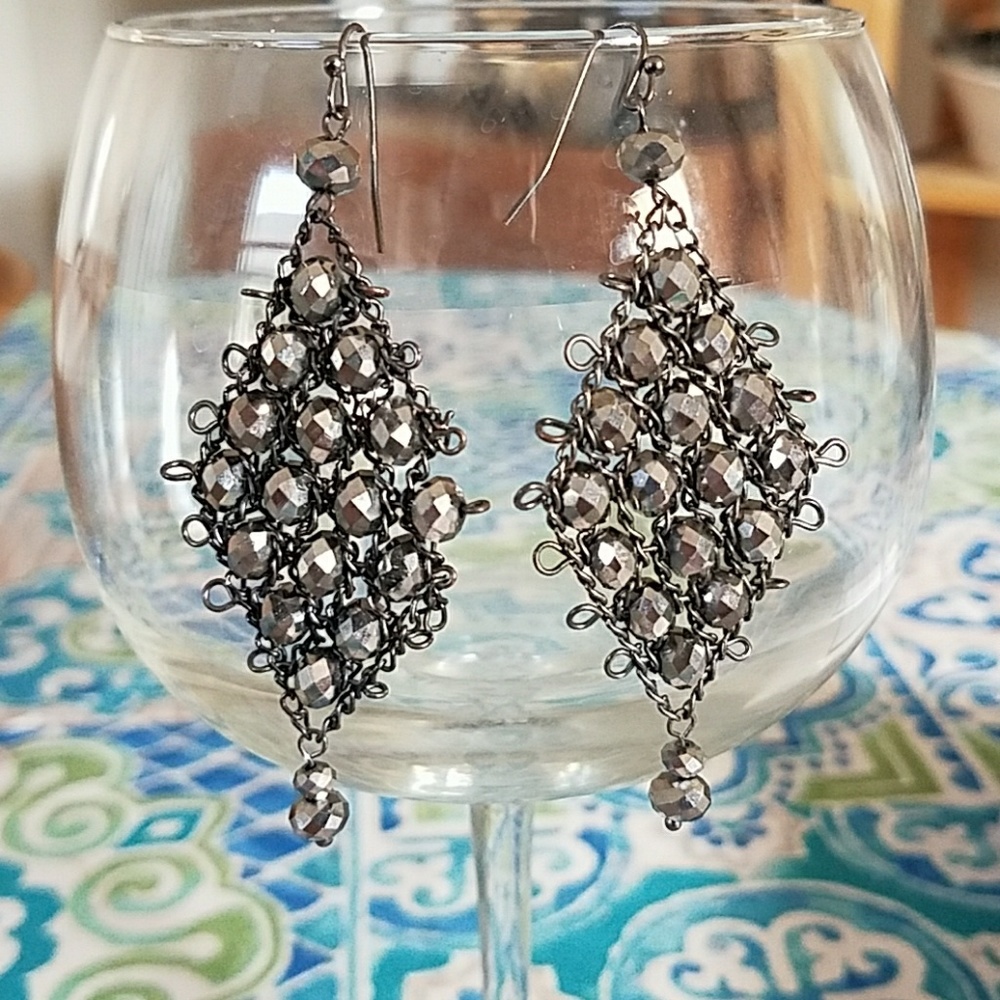 Diamond shaped blingy costume jewelry